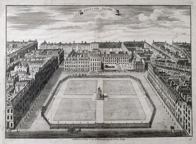 Aerial View of Leicester Square, 1754 by Sutton Nicholls